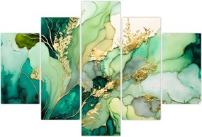 Tablou - Abstractizare verde (150x105 cm)