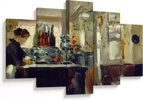 Tablou - Style of Edouard Manet, Bon Bock Cafe, reproducere (150x105 cm)