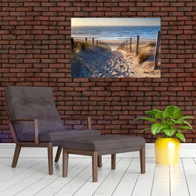 Tablou - Drum spre plaja din Marea Nordului, Țările de Jos (90x60 cm)