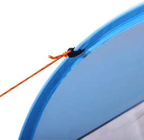 Outsunny Cort de plajă cort de plajă pliabil pop-up automat cu protecție UV fereastră în spate covoraș mare albastru cer | Aosom Romania