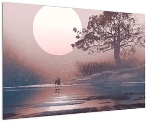 Tablou Perechea îndrăgostită (90x60 cm)