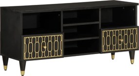 vidaXL Comodă TV, 100x33x46 cm, lemn masiv de mango