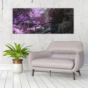 Tablou -cu grădina violetă (120x50 cm), în 40 de alte dimensiuni noi