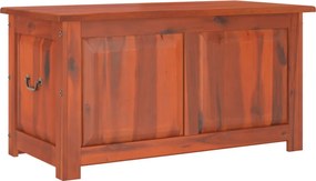 vidaXL Cufăr de depozitare cu capac, maro, lemn masiv de acacia