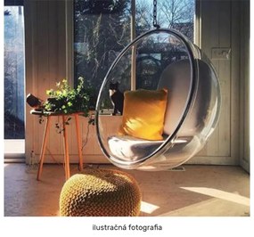 Fotoliu balansoar suspendat Belgica 1 (transparent + auriu + roz) . 1116276