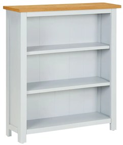 288630 vidaXL Bibliotecă cu 3 rafturi, 72x22,5x82 cm, lemn masiv stejar