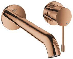 Baterie lavoar incastrata cupru Grohe Essence, pipa 23 cm