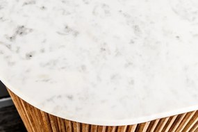 Comoda lemn de mango, marmura alba TRES CHIC 105cm