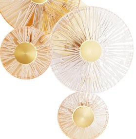 Aplică LED MAXLIGHT W0357 ALLURE 5xLED/5W/230V auriu