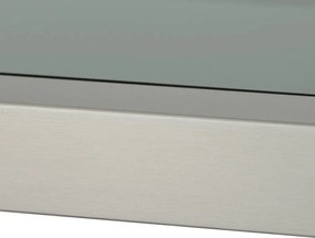 Raft design LUX, Otel Periat, Sticla Fumurie, Corrado I