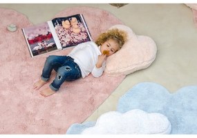 Covor pentru copii roz lavabil/țesut manual din bumbac 160x180 cm Puffy Love – Lorena Canals