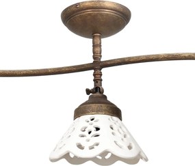 Lustra tavan cu 3 abajure din ceramica directionabile Vintage Soul