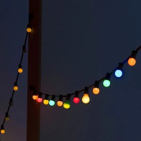 LED Lanț exterior STRING RGB 10m 20xLED/0,5W/230V IP44