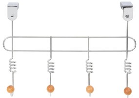 Cuier pentru ușă cu 4 cârlige Compactor Spirale