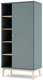 Șifonier de copii verde prăfuit 90x180x52 cm Esteban – Marckeric