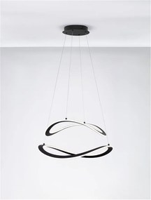 Lustra LED suspendata Celestia negru