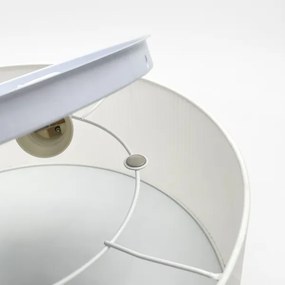 Plafonieră SIRJA PLISADO 2xE27/15W/230V Ø 35 cm albă