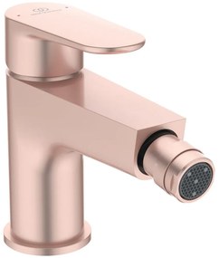 Baterie bideu Ideal Standard Cerafine O rose mat cu ventil click-clack inclus Rose mat
