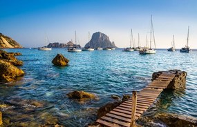 Tapet Premium Canvas - Portul din Ibiza