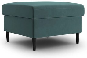 Taburet petrol cu tapițerie din catifea Kyoto – Cosmopolitan Design