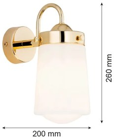 Aplică de baie PASADENA 1xE27/15W/230V IP44 Argon 4717