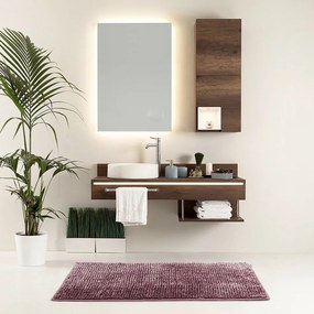 Restilo Set de covorașe baie Bati vișiniu, 2 buc 50 x 80 cm, 40 x 50 cm