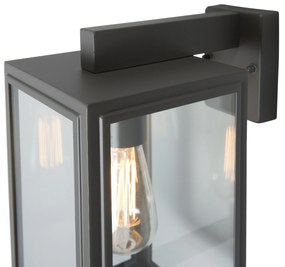 Aplică de perete industrială exterioară gri IP44 - Sutton Down