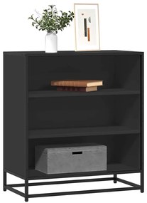 vidaXL Dulap, negru, 68x35x76 cm, lemn prelucrat și metal