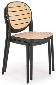 Scaun de bucătărie Josie, maro / negru