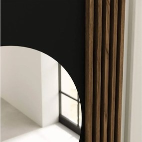 Masă lemn masiv de Toaletă Sia Negru, 85 × 60 × 155 cm