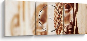Tablou - Relief persan (cu ceas) (90x30 cm)