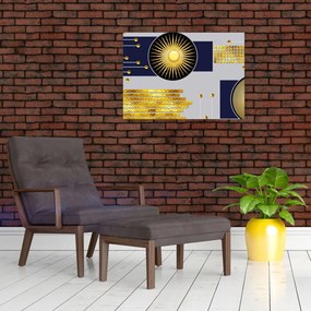 Tablou - Cercuri aurii (70x50 cm)