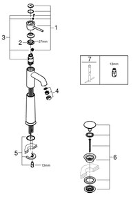 GROHE 23784000 - Baterie pentru lavoar START CLASSIC, 357 mm, crom lucios