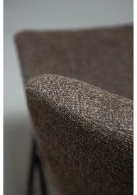 Scaun de bar maro tapițat (înălțime șezut 67,5 cm) Glam – DAN-FORM Denmark