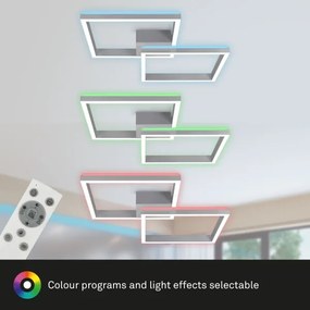 Lustră LED RGBW dimabilă aplicată FRAME 2xLED/17W/230V 2700-6500K Brilo + telecomandă