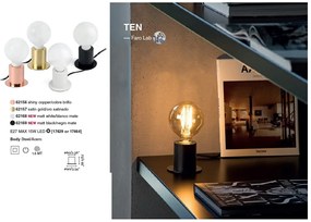 Veioza design modern minimalist TEN alba 62168