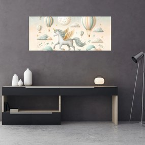 Tablou - Unicorn fericit (120x50 cm)