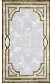 COVOR DREPTUNGHIULAR ZENITH, 200X290, CLASIC, ALB, AURIU, POLIPROPILENA