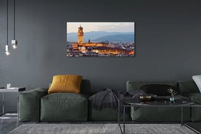 Tablouri canvas Italia Castelul apus de soare panoramă