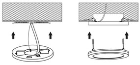 Panou LED Ecolite WPCB2-18W/CR LEXA LED/6/12/18W/230V negru