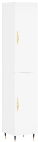 3198769 vidaXL Dulap înalt, alb, 34,5x34x180 cm, lemn prelucrat