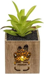 Planta artificiala in ghiveci cu iluminare LED 7,5x15 cm