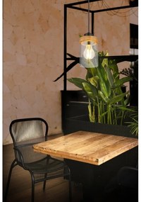 Pendul design modern FINCA negru mat, maro inchis