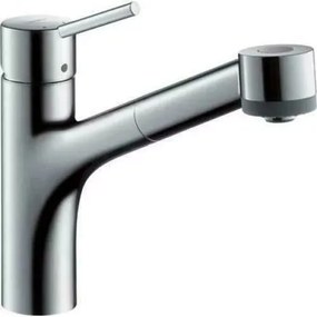 Baterie bucatarie cu dus extractibil Hansgrohe Talis M52 crom lucios