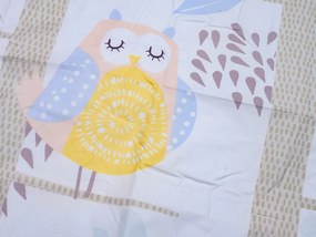 Lenjerie de pat din microfibra colorata OWL Dimensiune lenjerie de pat: 2 buc 80 x 80 cm | 200 x 220 cm