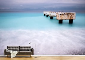 Tapet Premium Canvas - Pontonul ruginit in Coasta de Azur