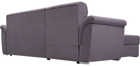 Set de canapea, ţesătură Queens gri închis, stânga, FABO