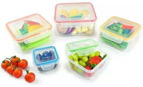 LOCKnLOCK Set de recipiente pentru alimente Lockpătrat, 5 buc.