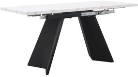 Masă de luat extensibilă, Alb+Negru | Aosom Romania