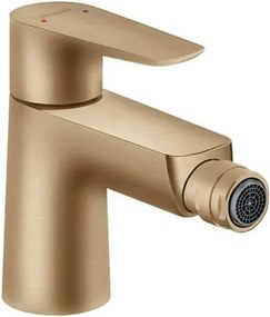 Baterie bideu Hansgrohe Talis E cu ventil Pop-Up bronz periat